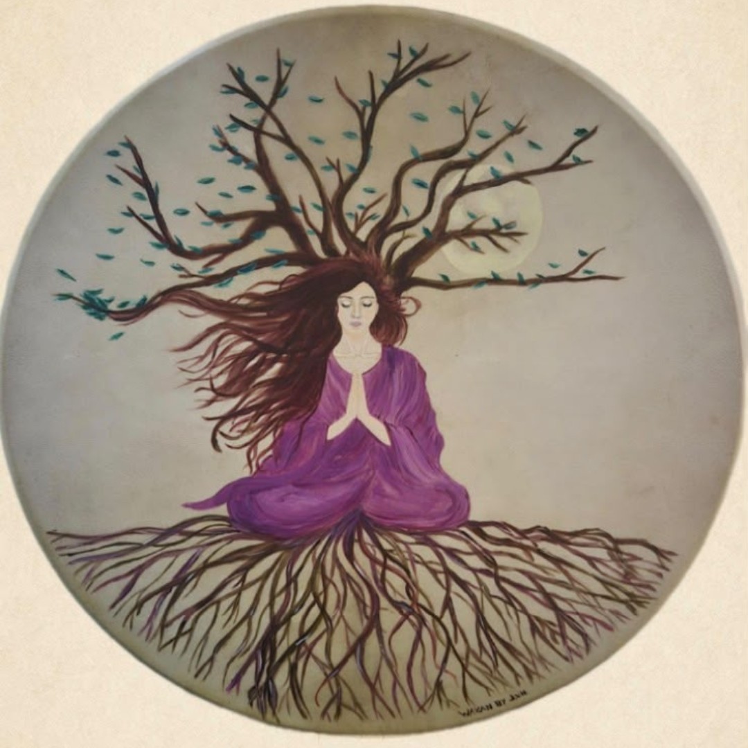 Tree of life godess, purple