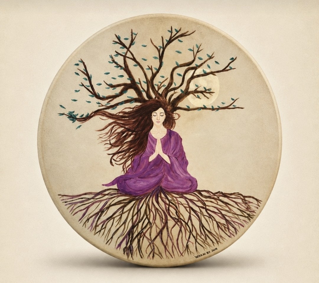 Tree of life godess, purple